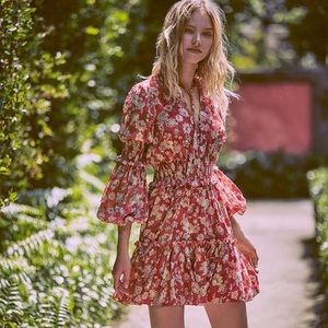 Alexis Floral Print Mini Dress